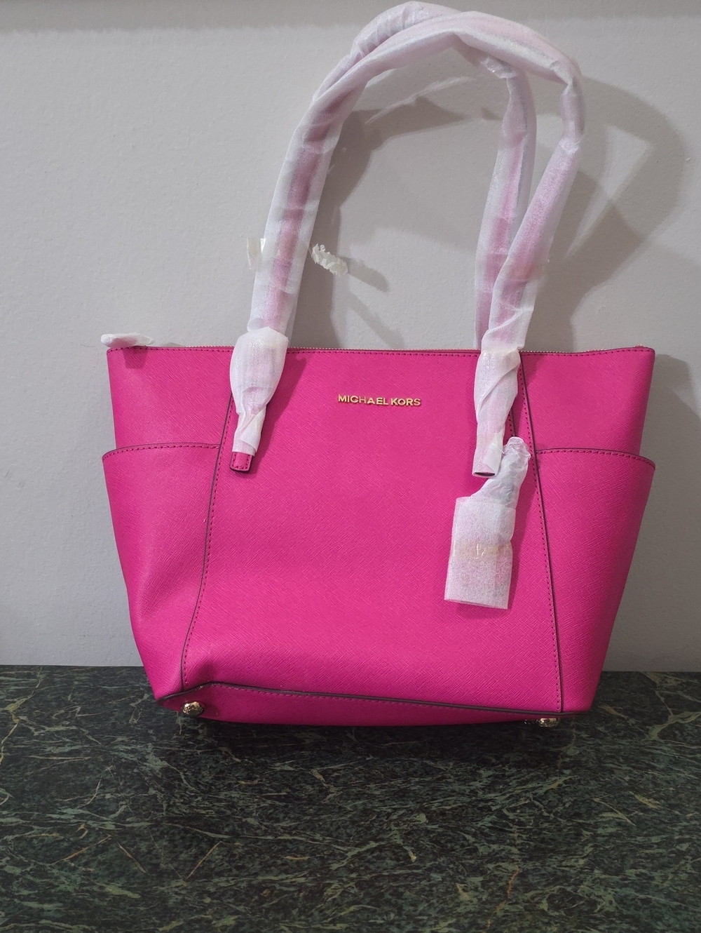 Michael Kors Hot Pink Tote - Picture 1 of 7